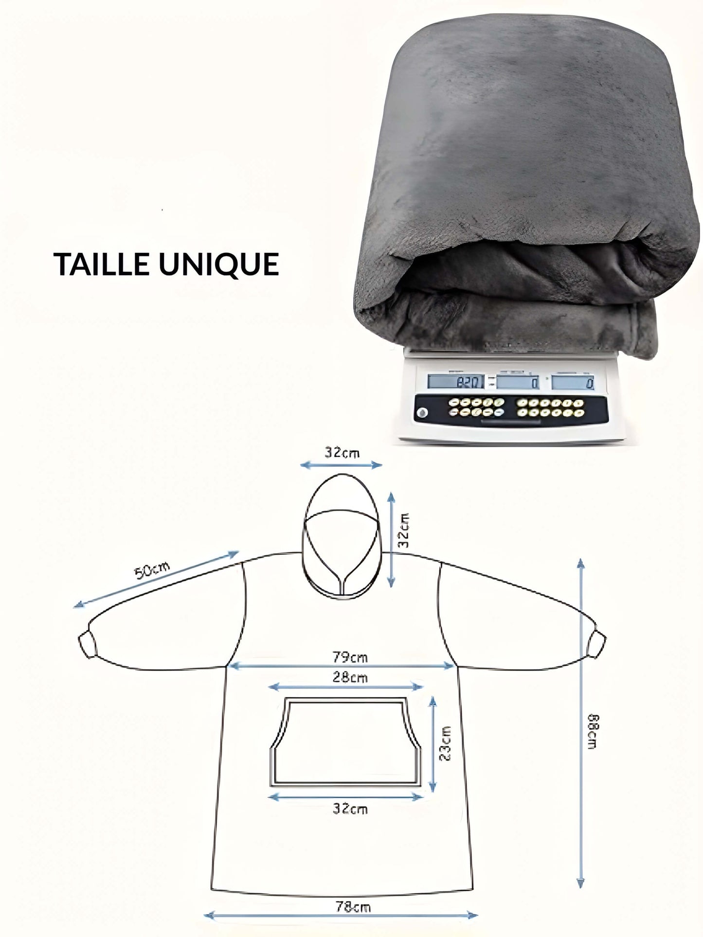 Plaid à Capuche Ultra-Doux